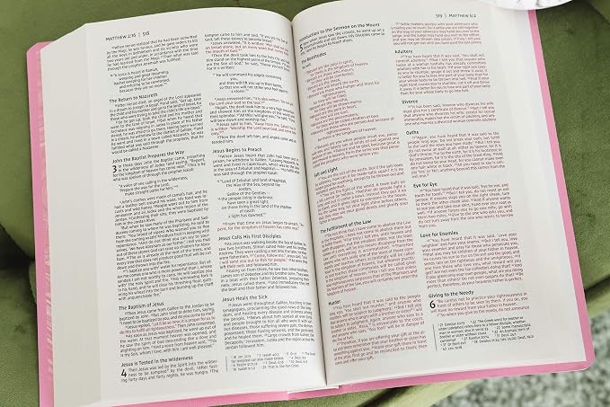 NIV Pink Gift & Award Bible – Red Letter Edition