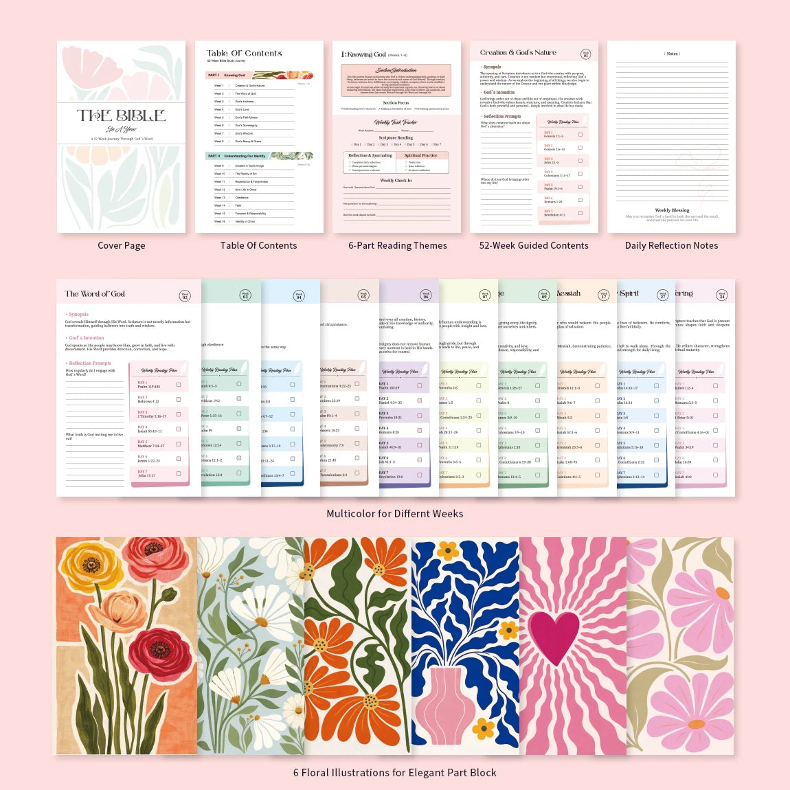 52 Week Bible Study Journal
